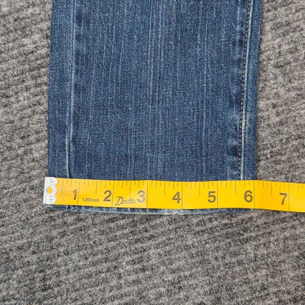 American Eagle Stretch Straight Leg Jeans Womens Size 6 Regular Medium Wash Blue - Picture 9 of 10